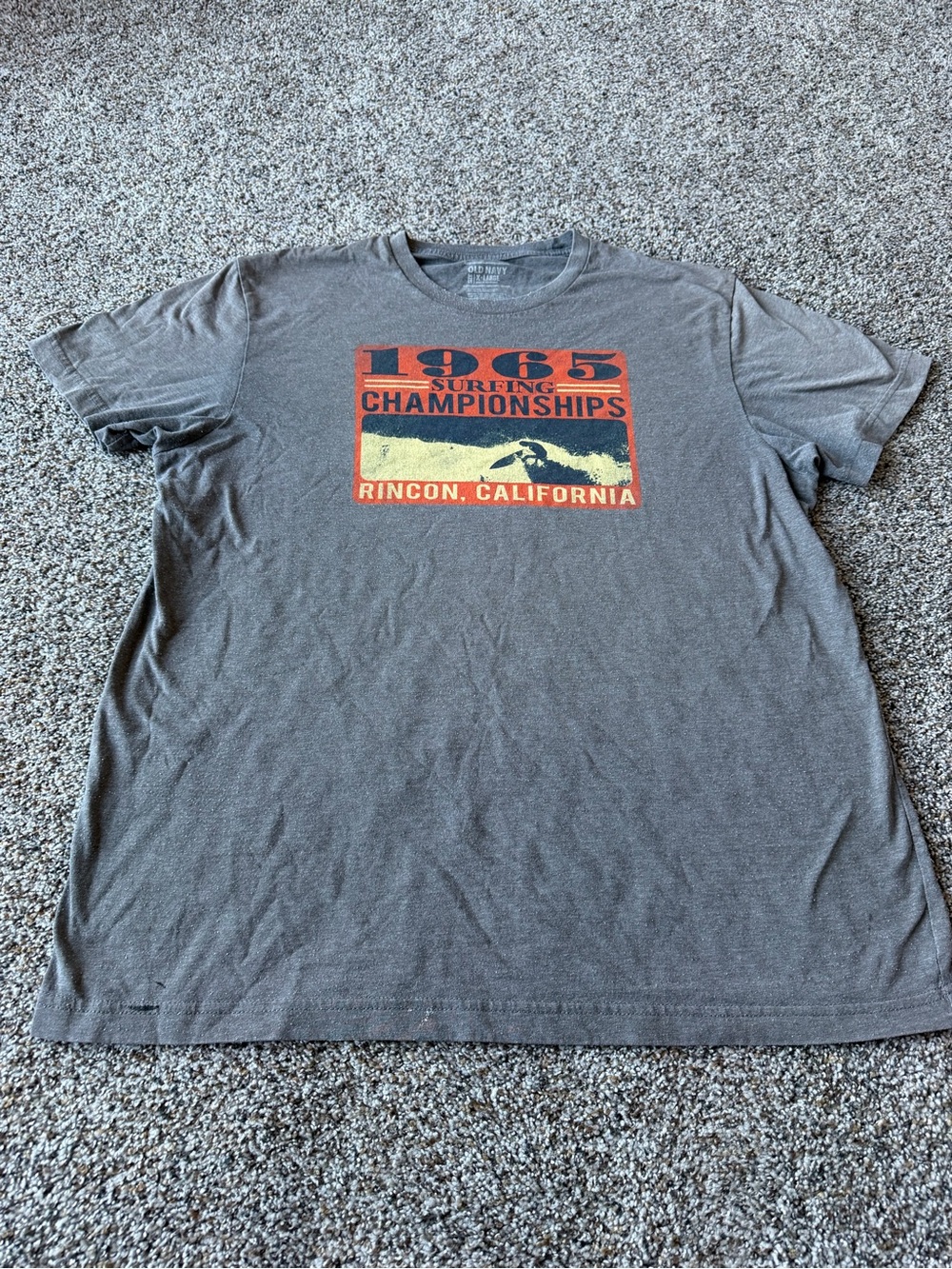 Old Navy 1965 Surfing Championships Rincon California Graphic Tee Mens XL Y2K
